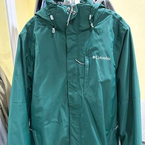 NO LONGER FOR SALE - Columbia Omni-Tech Green Jacket Mens Medium